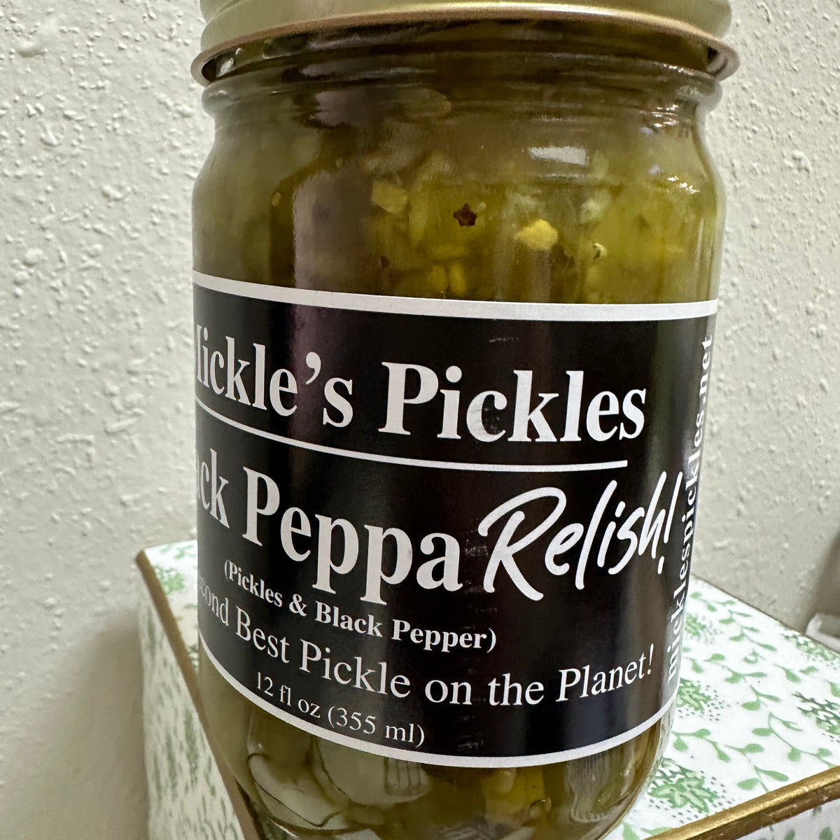 pickle dressed in black Mickle's Pickles Black Peppa – Papillon Parties and Gifts