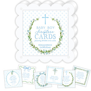 Baby Blue Scripture Cards 4X4 Flat Card With Frame