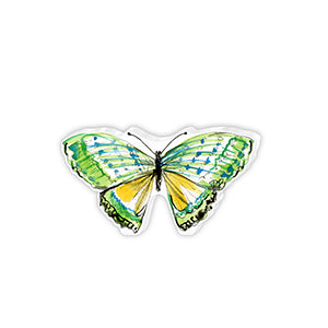 Handpainted Green Butterfly Small Acrylic Art