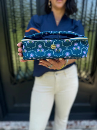 Kiss and Makeup Mini Bag in Pink Floral and Venice Vines