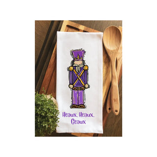 Heaux, Geaux Nutcracker Tea Towel