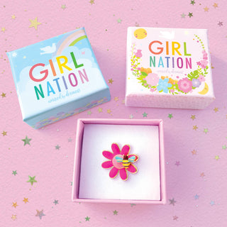 Petal Party Adjustable Ring with Gift Box
