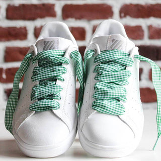 Vichy pattern laces - Green