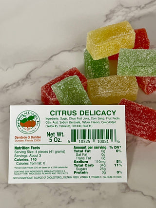 Florida Citrus Candy, Citrus Delicacy