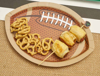 Tailgate Die Cut Football Salad Plates