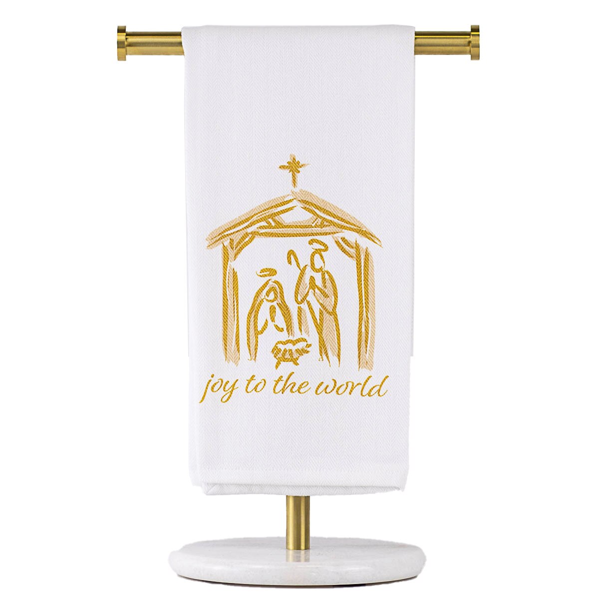 Joy To The World Nativity Hand Towel - Thumbnail 2