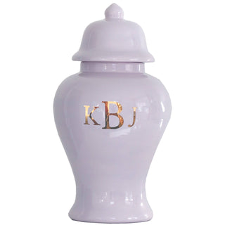 Classic Monogram Ginger Jars in 17 Colors | Wholesale: White / Large