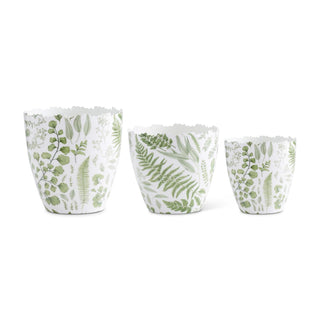 Fern Enameled Pots