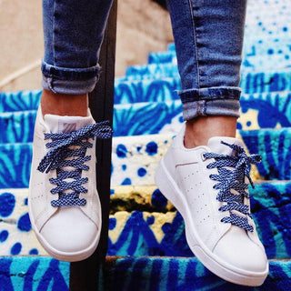 NAVY SHOELACES - BLUE