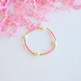 Hot Pink Pearl Poppi Bracelet