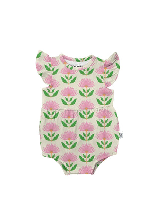 Flutter Bubble - Pink Block Flower
