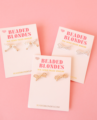 Pearl Bow Earrings