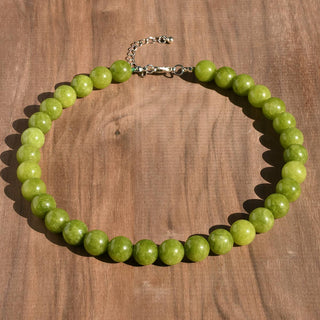 Vintage Natural Stone Crystal Beaded Necklace