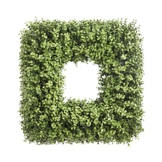 UV Boxwood Square Wreath 20 Inch
