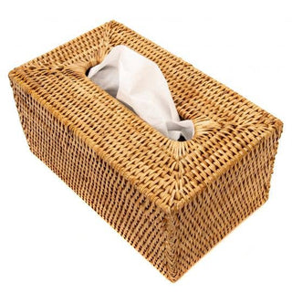 Rattan Rectangular Tissue Box Cover