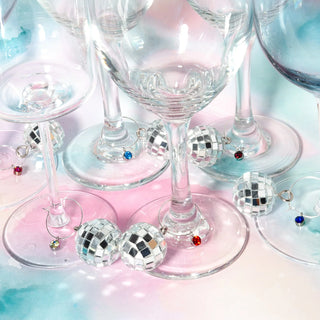 Disco Ball Traditional Cheers Charms, Set of 6