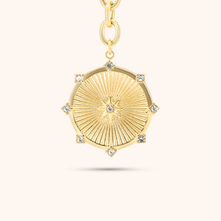 Radiant Heart Lariat Necklace