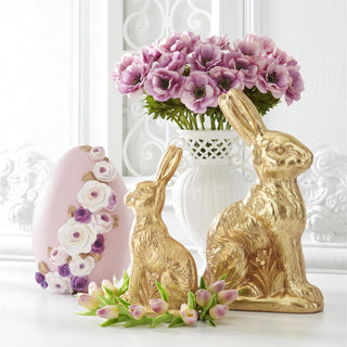 Resin Gold Foil  Easter Bunny