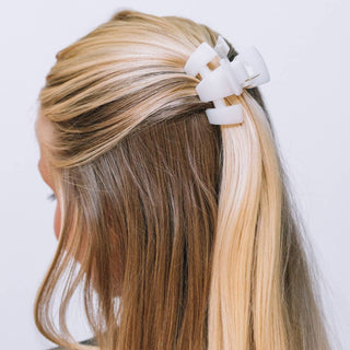 Classic Coconut White Petite Claw Clip