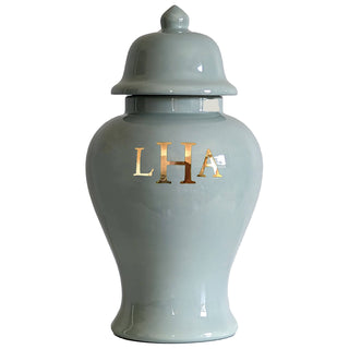 Classic Monogram Ginger Jars in 17 Colors | Wholesale: White / Large
