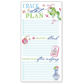 Crack Dot Plan Mahjong Icons Green Dragons Long Pad