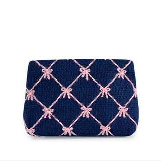 Tinsel Bow Zip Pouch