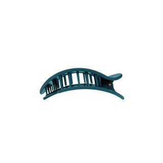 Teal With It Small Flat Round Hair Clip