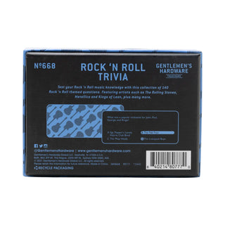 Rock 'n Roll Trivia Card Game