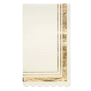 Guest Towel Gold & White
