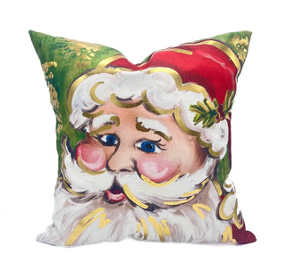 Classic Golden Santa Pillow