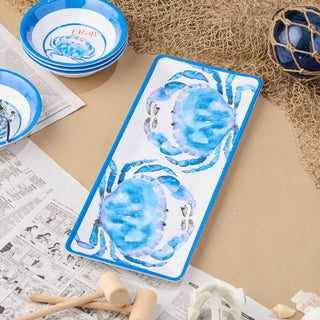 Beach House Crab Rectangular Platter