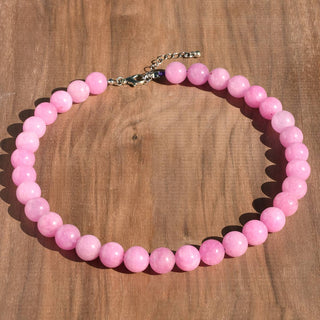 Vintage Natural Stone Crystal Beaded Necklace