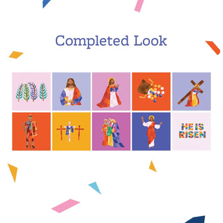 Pray by Sticker: Story of the Cross Sticker Book