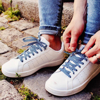 NAVY SHOELACES - BLUE