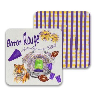 Louisiana Football Paper Drink Coaster