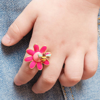 Petal Party Adjustable Ring with Gift Box