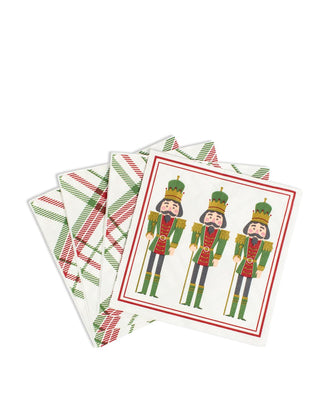 Nutcracker Layton Plaid Cocktail Napkins
