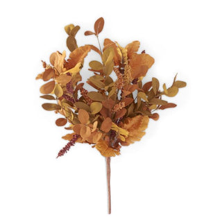 21 Inch Rust & Brown Silk with Burgundy & Rust Berries