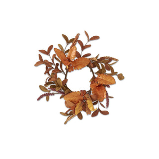 12 Inch Rust & Brown Candle Ring