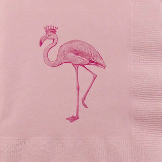 Royal Flamingo Cocktail Napkins - Pink