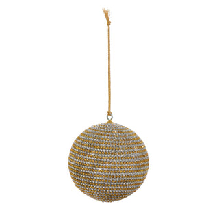 3.75" GOLD RHINESTONE ORNAMENT