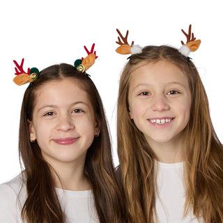 Reindeer Antlers Hair Clip air on Gift Card Assorted 2 Designs