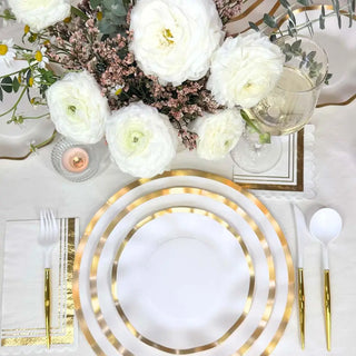 Everyday White Wavy Charger Plates/8pk