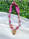Pink/Purple/Gold Flat Heart