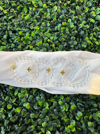 Beaded Cross Bracelet