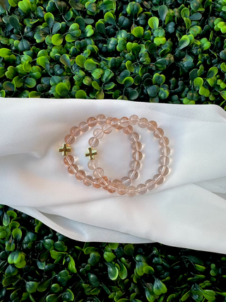 Beaded Cross Bracelet