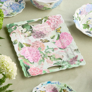 Garden Path Melamine Rectangular Platter with Handles