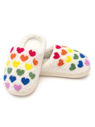 Slippers - Kids - Rainbow Hearts