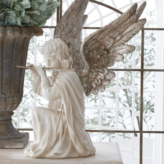 33" White Resin Angel