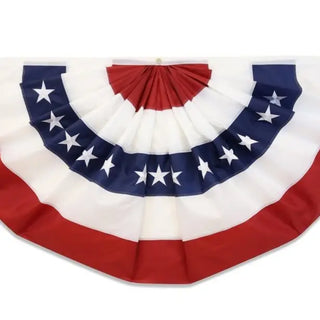 USA Embroidered Bunting Flag 4x2ft